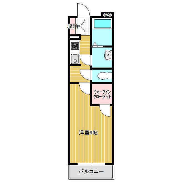 PRINCESS桜川(1K/5階)の間取り写真