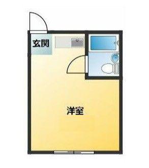 リベラル成増(ワンルーム/1階)の間取り写真