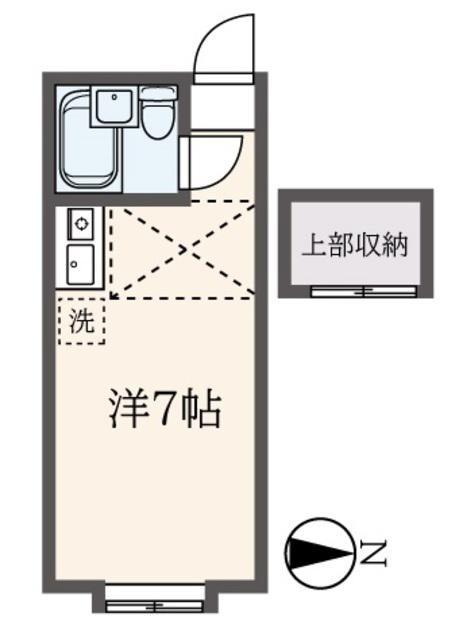 ベルピア希望ヶ丘(ワンルーム/1階)の間取り写真