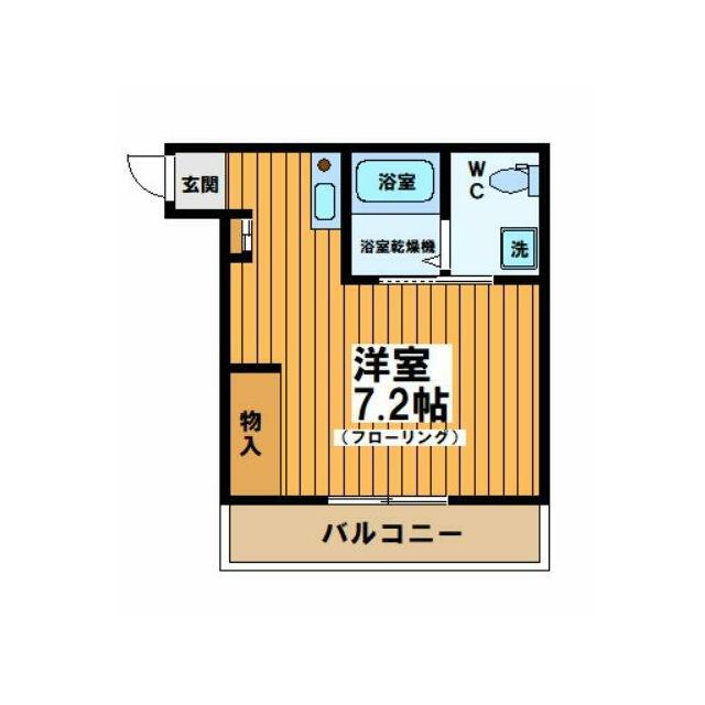 DIO下北沢(ワンルーム/3階)の間取り写真