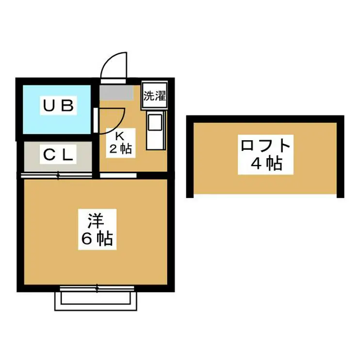 サニーコーポ行徳 2階階 間取り