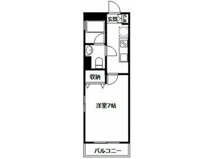 三和北新宿マンション(1K/5階)の間取り写真