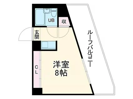JPアパートメント東淀川IV(ワンルーム/5階)の間取り写真