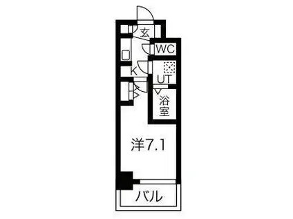 プロシード大阪西バロンドール(1K/9階)の間取り写真