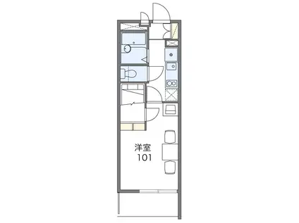 WAVEIMPACT(1K/4階)の間取り写真