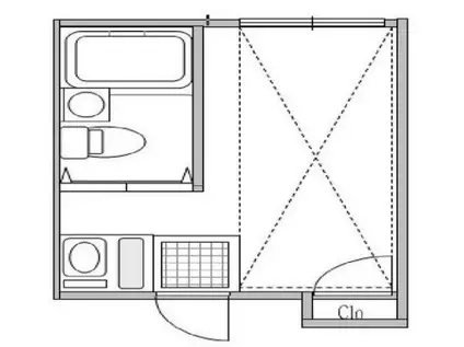 アローハイツ南千住(ワンルーム/2階)の間取り写真