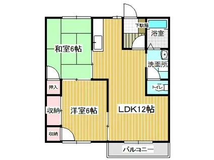 セフィラ青柳(2LDK/2階)の間取り写真