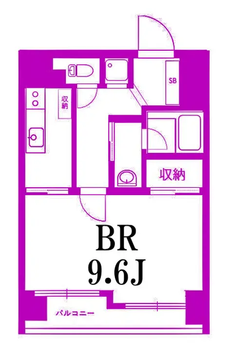 ベスト横浜 8階階 間取り