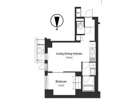 プライムアーバン笹塚(1LDK/8階)の間取り写真