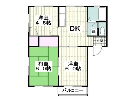 アーバンハイツYAMATO(3DK/2階)の間取り写真