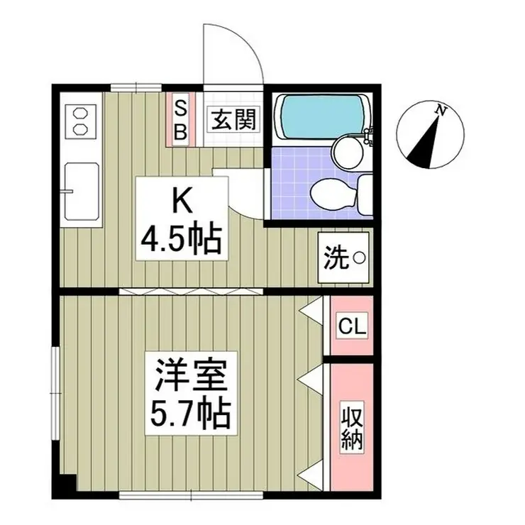 北新ムーンハイツ 1階階 間取り