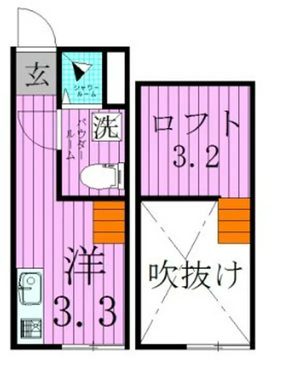 メゾンドピアフ 1階階 間取り