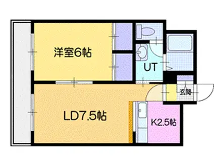 フェニックス36(1LDK/4階)の間取り写真