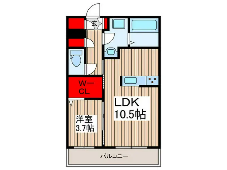 グリナージュ 2階階 間取り