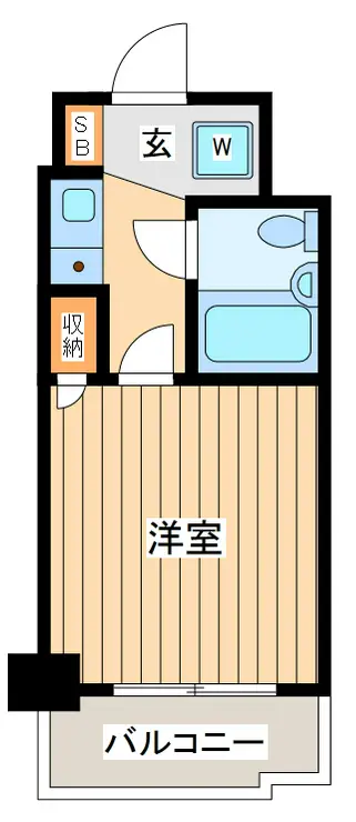 クリオ神奈川新町壱番館 4階階 間取り