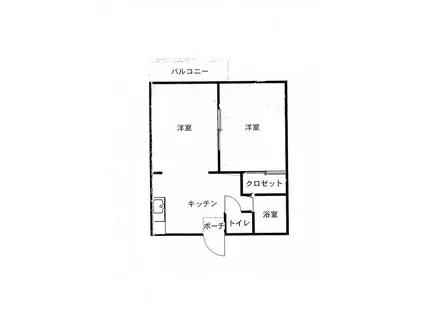 AITY片寄(1LDK/2階)の間取り写真