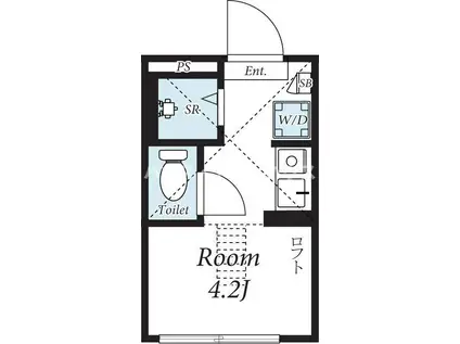 NANO東池袋(ワンルーム/2階)の間取り写真