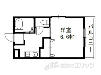 メゾン・ド・ルミエール(1K/2階)の間取り写真