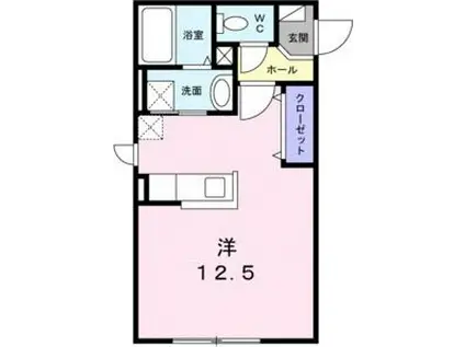 ブランニューメゾン(1K/2階)の間取り写真