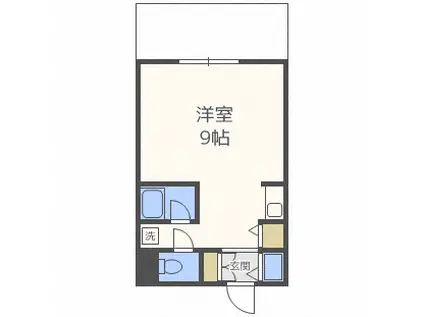 コンツェルトパーク北27(1K/3階)の間取り写真