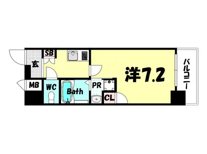 セオリー神戸グルーブ(1K/5階)の間取り写真