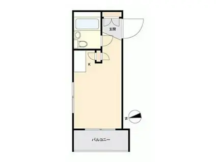 トップ学芸大学第四(ワンルーム/1階)の間取り写真