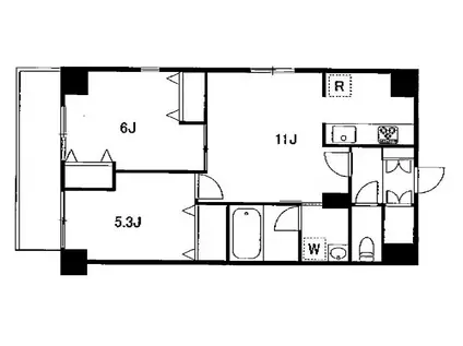 マグノリアY2K(2LDK/7階)の間取り写真
