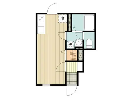 プレシャスコート(ワンルーム/1階)の間取り写真