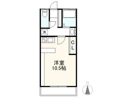 RENO-BANCHO(1K/4階)の間取り写真