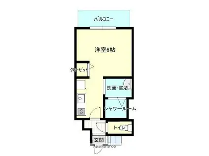 MODERN PALAZZO大手門II(ワンルーム/7階)の間取り写真