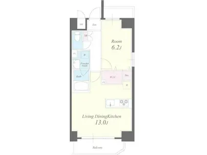 アビタシオン・創(1LDK/10階)の間取り写真