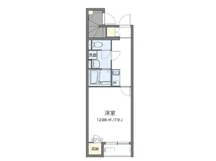 レオネクスト茜(1K/1階)の間取り写真