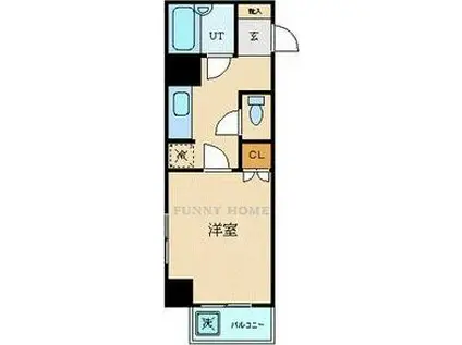 コート山谷(1K/3階)の間取り写真