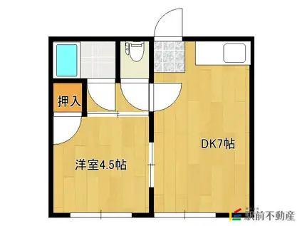 MAKO HOUSE(1DK/1階)の間取り写真