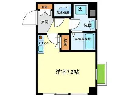 LAPRIMAVERA(ワンルーム/3階)の間取り写真