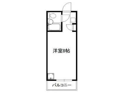 五反田ハイム(ワンルーム/8階)の間取り写真