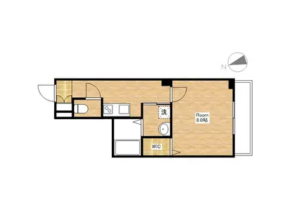 S.T LIGHT(1K/2階)の間取り写真