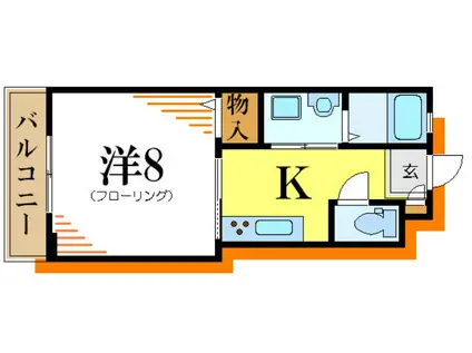 マルツコーポ(1K/3階)の間取り写真