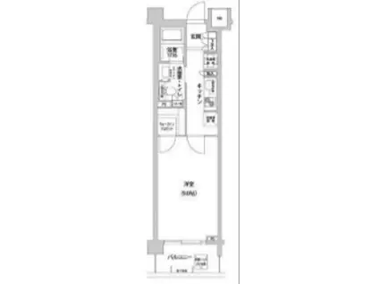 コンフォリア目黒青葉台(1K/3階)の間取り写真