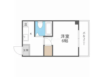 セラ天下茶屋(1K/3階)の間取り写真