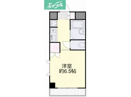 リアライズ西之町(1K/4階)の間取り写真