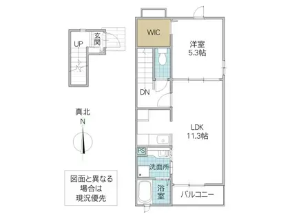 サンフェリーチェ(1LDK/2階)の間取り写真