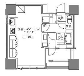 シティタワー池袋ウエストゲート(ワンルーム/4階)の間取り写真