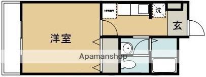 J.FEEL船塚(1K/4階)の間取り写真