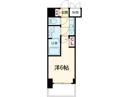 S-RESIDENCE布施AVENTRA(1K/5階)の間取り写真