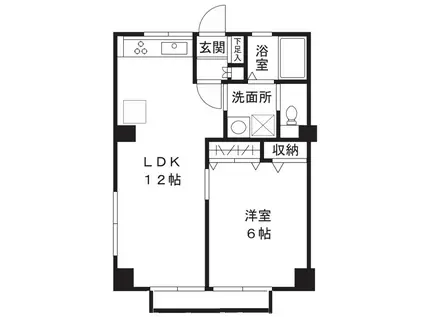 MOVE TSUKAMOTO(1LDK/3階)の間取り写真
