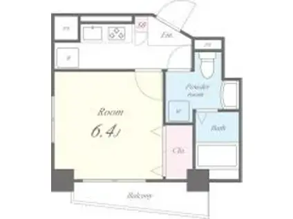 チェリーコート西小山(1K/3階)の間取り写真