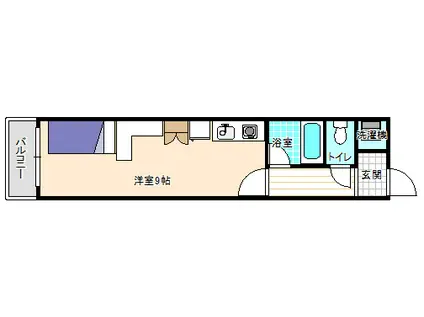 ディアシーズンズマンション(ワンルーム/3階)の間取り写真