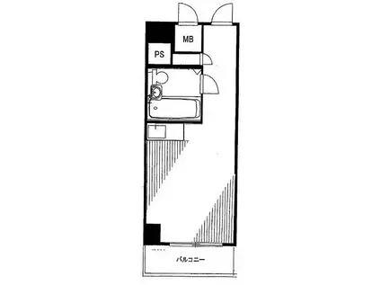 パールシティ浅草壱番館(ワンルーム/5階)の間取り写真