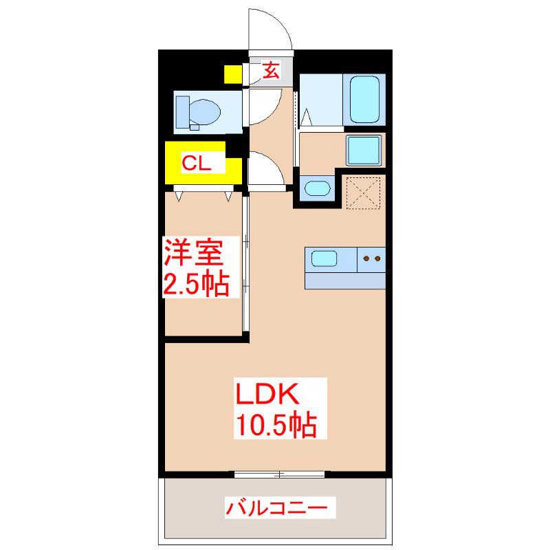 YSBLD.22(1LDK/4階)の間取り写真
